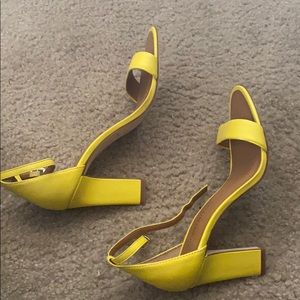 New heeled-sandals for grabs.